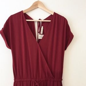 [Apricot Lane] Red- Burgundy Jumpsuit / Size M NWT
